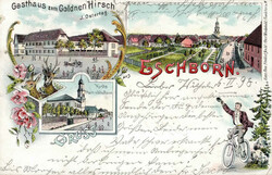 106000: Germany West, Zip Code W-59, 600 Frankfurt am Main - Picture postcards