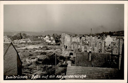 ZWEIBRÜCKEN (6660) - Nachkriegsfoto-Ak mit teils Zerstörungen I  ...