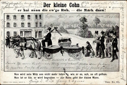 Judaika - KOHN - Der KLEINE COHN hat die ewig Ruh...rücks. fleckig ...