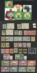 Sierra Leone (meist brit. Kolonie) Lot auf großer Steckkarte ab ...