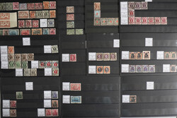 Danzig Sammlung auf zwölf Steckkarten mit Katalogisierung, in ...