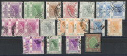 Hong Kong Lot Freimarken auf Steckkarte mit Höchstwerten 5 Dollar ...