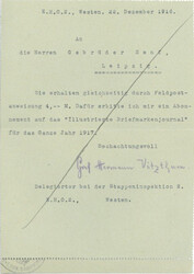 Autograph/Autogramme Graf Hermann Vitzthum von Eckstädt (1876-1942) ...