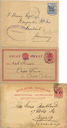 Südafrika/Oranje/Orange River Colony - drei Belege mit Zensur  ...