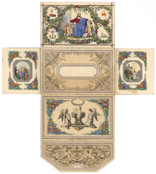 Taufe Dekorativer Taufbrief 1843  Automatically generated translation ...