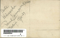 Autograph/Autogramme Samson-Körner, Paul Schwergewichtsmeister 1924 ...