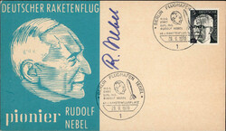 Autograph/Autogramme Nebel, Rudolf 1970 I-II  Automatically generated ...