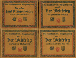 Buch WK I Lot mit 4 Büchern Des deutschen Volkes Kriegstagebuch Band ...