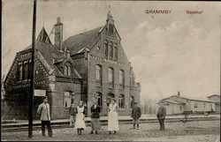Gramby (Dänemark) Bahnhof 1915 I-IIAutomatically generated ...