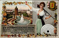 106800: Deutschland West, Plz Gebiet W-68, 680 Mannheim - Postkarten