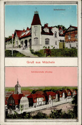 114100: Deutschland Ost, Plz Gebiet O-41, 410-411 Halle Land - Postkarten