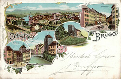 Brugg (Aargau) Rathaus, Hauptstrasse 1899 I-II