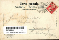 Basel (Basel Stadt) Gasthaus Bayrische Bierhalle 1899 II (fleckig ...