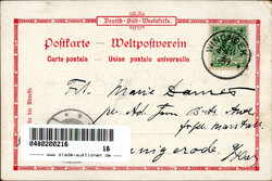 DEUTSCHE KOLONIEN DSW - Gruß aus Deutsch-Südwestafrika Litho Nr. 3 ...