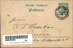 DEUTSCHE KOLONIEN KIAUTSCHOU - HANDGEMALT GSK o TSINGTAU 2.12.02 ...