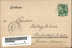 Adel Sachsen-Weimar Trauerkarte Großherzogin Caroline 1905 ...