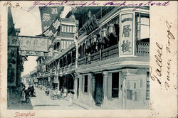 Shanghai (China) Strassenpartie 1901 I-II  Automatically generated ...