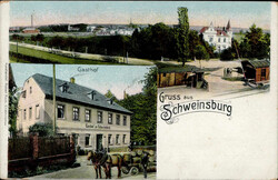 Schweinsburg (o-9633) Bahnhof, Gasthaus zu Schweinsburg II ...