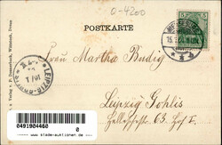 Merseburg (o-4200) Neumarkt mit der Waterloo-Brücke 1901 I-II