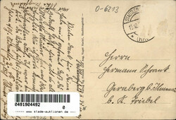 Stadtlengsfeld (o-6220) Postamt mit Marktstrasse II (Marke entfernt)  ...