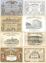 Vorläufer Album mit 41 Ansichtskarten 1887 bis 1895 in stark ...