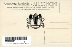 Venedig (Italien) Gasthaus Bierhalle Leoncini I-II
