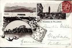 Pallanza (Italien) Vorläufer Teilansichten 1894 I-II