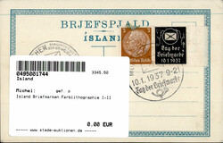 Island Briefmarken Farblithographie I-II