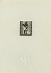 Berlin - Postillion 1954 ohne Farbe auf Ankündigungskarton der ...