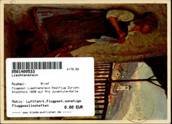 Flugpost Liechtenstein Postflug Zürich-Stockholm 1938 auf Pro ...