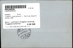 Flugpost Liechtenstein 1. Postflug Vaduz-St. Gallen 1930