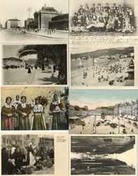 ex Jugoslawien Partie von circa 80 Ansichtskarten I-II