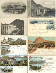 Lugano (Tessin) Partie von circa 180 AnsichtskartenAutomatically ...