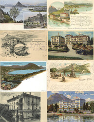 Lugano (Tessin) Partie von circa 180 AnsichtskartenAutomatically ...