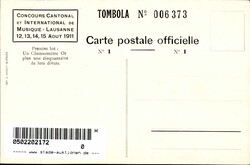 Sängerfest Lausanne 1911 I-IIAutomatically generated translation ...