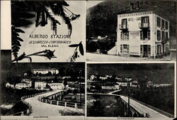 Acquarossa (Tessin) Hotel de la Gare 1916 I-IIAutomatically generated ...