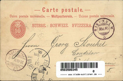 Vorläufer 1886 Schweiz Arth-Rigi-Bahn 30.7.1886 naach Fürth II ...