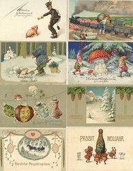 202054: Picture Postcards, Greeting Cards, New Year Days