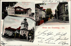 Eisenberg (o-6520) Gartenstrasse, Schützenhaus 1904 II (Eckknick)  ...