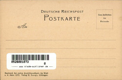 Vorläufer Erste Ansichtspostkarte der Welt Verlag H. Lange ...