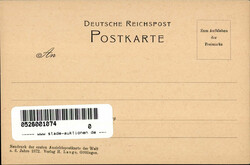 Vorläufer Erste Ansichtspostkarte der Welt Verlag H. Lange ...