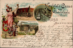 Werbung Kleefeld Cacao und Chocolade, Hannover 1897 I-II
