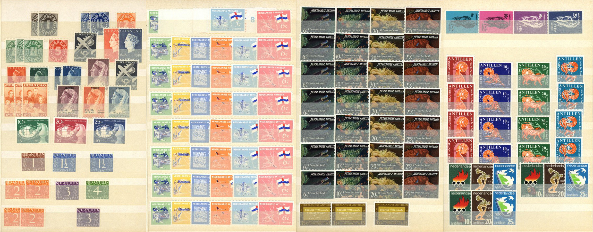 Niederländische Antillen - Curacao - Doubletten bzw. ...