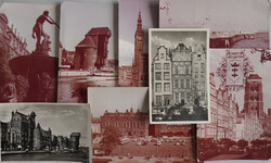 Danzig Lot mit acht Ansichtskarten, 2x vor 1945, in unterschiedlicher ...