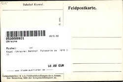 Kowel (Ukraine) Bahnhof, Fotokarte ca. 1915 I-II