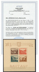 SBZ Thüringen Brückenbaublock 1946 in Type ay I/II postfrisch**, ...