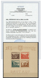 SBZ Thüringen Brückenbaublock 1946 in Type ay I/III postfrisch**, ...