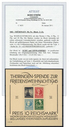 SBZ Thüringen Weihnachtsblock Thüringen-Spende postfrisch**, ...