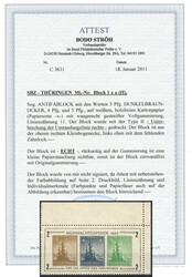 SBZ Thüringen Antifablock Weihnachtsspende, Papierstauchung, Marken ...