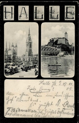 114000: Germany East, Zip Code O-40, 400-409 Halle Ort - Picture postcards